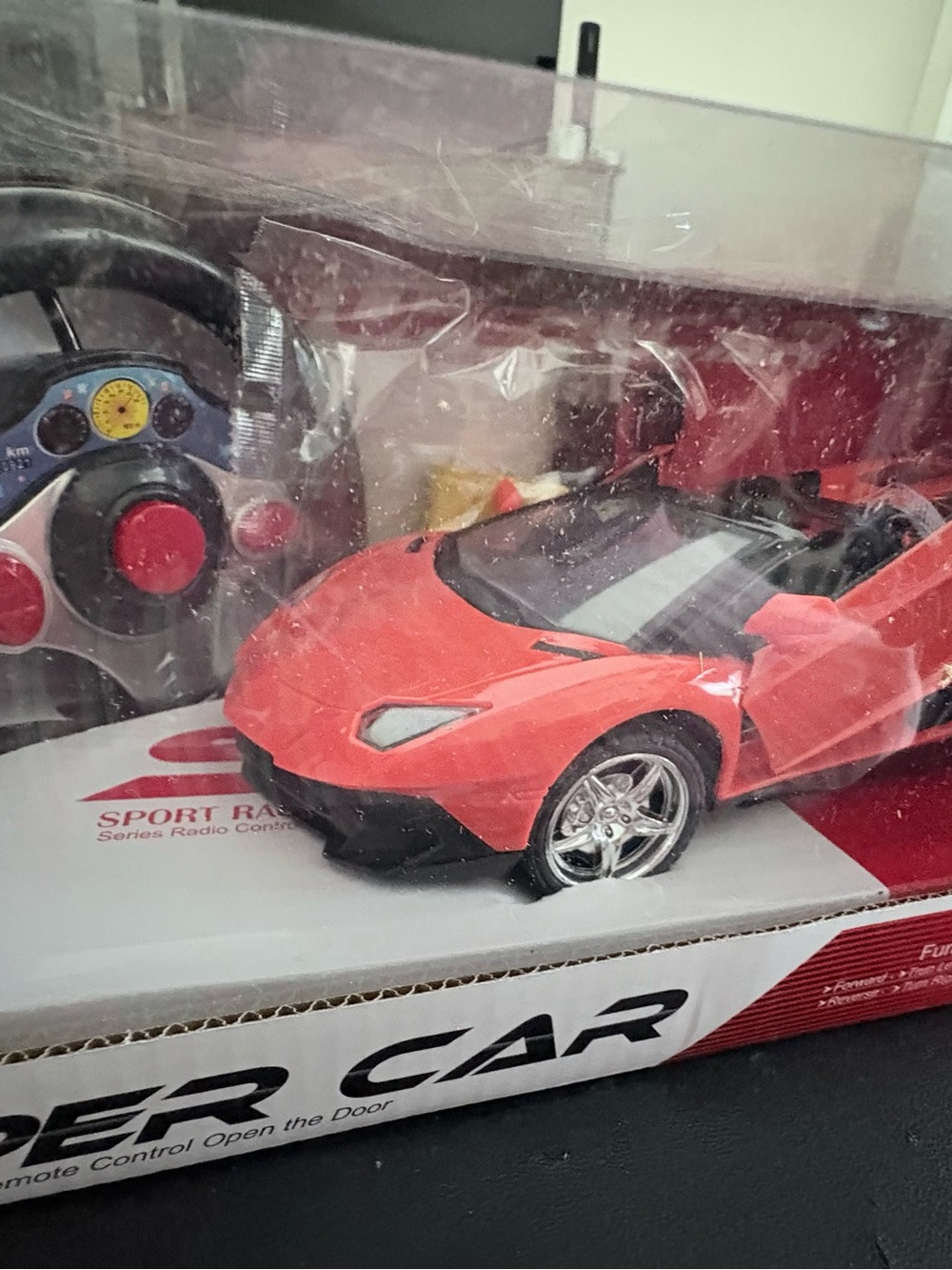 Orange Remote Control Sports Car Toy with Opening Doors - Picture 7 of 8